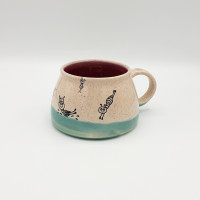 mug 3,5dl turquoise-purple