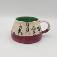 mug 3,5dl purple-green