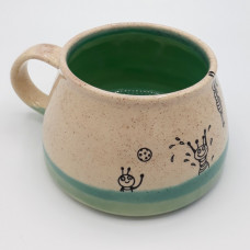 Mug 3,5dl turkquoise-green