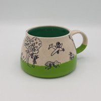 mug 3,5dl green-turquoise