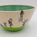 Bowl with ants turquoise/green