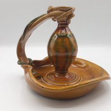 Candlestick brown I. 16cm