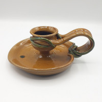 Candlestick brown IV 7cm