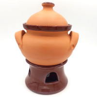 Apple baking pottery - Natural brown