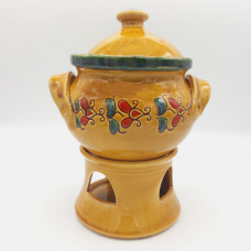 Apple baking pottery - yellow